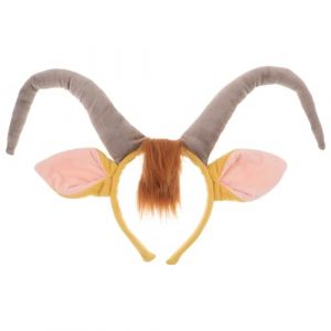 DECORNIJIA Serrage-T&ecirc;te Corne de Taureau en Peluche Jaune Marron Accessoire Cosplay Costume Animal Bandeau Doux pour F&ecirc;te Halloween et D&eacute;guisement Gar&ccedil;on et Filles Serrage-T&ecirc;te Oreilles (ZhiLight, neuf)