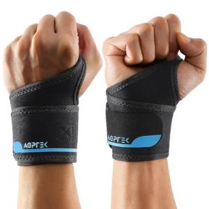 AGPTEK Orth&egrave;se Poignet x2, Maintien Poignet Soutien Respirant Pour Syndrome Du Canal Carpien, Arthrose L&eacute;g&egrave;re, Tendinite Et Entorse, Support De Bandage Pour Sport, Travail Et Sommeil, Noir (Dreameater, neuf)