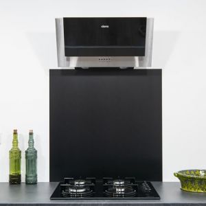 AluCouleur Cr&eacute;dence INOX bross&eacute; Noir - 7 Tailles - Hauteur 50 cm x (Longueur 60 cm) (AluCouleur, neuf)