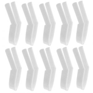 ABOOFAN Ensemble de 10 Pinces Correctrices de Nez en Plastique U-Shape Accessoire de Beaut&eacute; pour Remodelage et Lifting de L&rsquo;Ar&ecirc;te Nasale Maintien Confortable et Usage Quotidien (Halleyham, neuf)