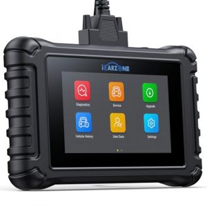 ICARZONE UR600 Valise Diagnostic Auto, Diagnostic Voiture Multimarque pour 4 Syst&egrave;mes, 49 Services, Test Bidirectionnel pour Moteur/Transmission/ABS/SRS, Auto VIN Mise &agrave; Jour &agrave; Vie OBD2 Scanner (Jingyi Technology Co., Ltd, neuf)