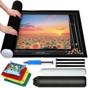 Tapis Puzzle 2000 Pièces,Tapis pour Puzzle Enroulable,Convient pour Adultes et Enfants,80 x 120 CM,avec 4 Trieur (Add fuel to the fire, neuf)