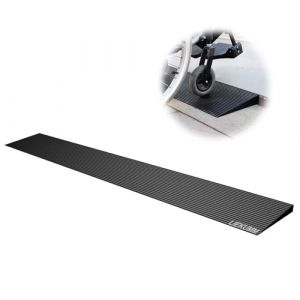 LIEKUMM Rampe de Seuil, 1,5 cm Rampe en Caoutchouc pour Fauteuil Roulant, 650 kg, Surface antid&eacute;rapante pour Portes de Fauteuil Roulant et salles de Bain (Liekumm, neuf)