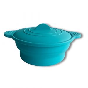 ELECTROHOGAR Papillote Silicone Pliable por Micro Onde et Four | R&eacute;cipient en Silicone Cuisiner Rapidement et Sainement | Cuisson Vapeur, Facile &agrave; Ranger (900 ml) (THE SMART SHOP, neuf)