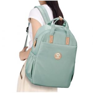 HYC00 Sac &agrave; dos loisir L&eacute;ger Sac d'&eacute;cole Gar&ccedil;ons &eacute;cole Sacs Fille Cartable Sac &agrave; dos scolaire fille coll&egrave;ge ado Backpack Sac pour Portable 14 pouces Femme Homme Sac de Voyage Daypacks, Vert Clair (SUNMOP, neuf)