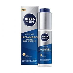 Nivea NIVEA MEN Hyaluron Gel pour le visage hydratant anti-rides pour homme à l’acide hyaluronique 50 ml (CorpoeCapelli, neuf)