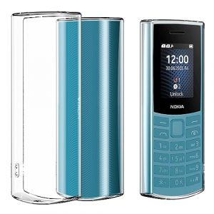 Coque pour Nokia 105 4G 2023,Housse de Protection Souple Silicone TPU Bumper Antichoc avec pour Nokia 105 4G 2023 - Transparente (Pretyj, neuf)