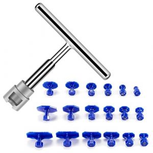 Fanxaolnes Kit de Bosselage Carrosserie, R&eacute;paration de Bosses de Voiture, 18 Ventouses et Marteau &agrave; Inertie, Outil D&eacute;bosselage sans Peinture, pour Carrosserie Auto Moto &Eacute;lectrom&eacute;nager (fanxiao3, neuf)