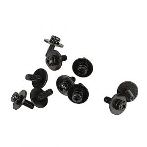 Vis &agrave; T&ecirc;te pour Kit de Batterie, M&eacute;tal 10 Pcs Vis &agrave; Crochet pour Batterie (Noir) (Nocopi, neuf)