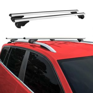 Barres de Toit Transversales Compatible avec VW Transporter T5 2003-2015 Aluminium Argent (omacfrance, neuf)