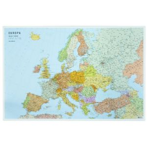 VELOFLEX 4673000 - Sous-main carte d'Europe, 40 x 60cm, antidérapant, lavable, avec film de protection antireflet transparent, sous-main, sous-main pour dessin, sous-main pour bricolage, 1 pièce (M & L France, neuf)