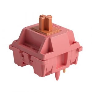 Akko Commutateur de clavier en palissandre pour clavier mécanique, commutateurs linéaires, 5 broches 40gf, fente LED RVB, commutateur de touche MX pour kit de clavier DIY (45 pièces, palissandre) (Akko Official, neuf)