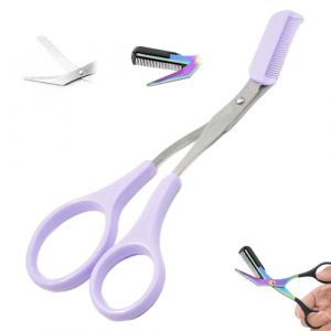 Ciseaux Sourcils Femme Brosse Sourcil 2025 Nouveau 2 - En - 1 Peigne Taille Des Sourcils Pour Cils Et Sourcils Outil de Beauté pour Femmes Hommes (3) (jingteng464, neuf)