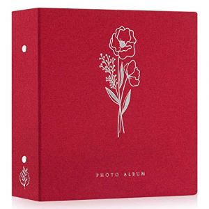 Lanpn Album Photo 10x15 1000 Pochette, Grand Geant Format Lin Tissu Album pour Horizontal Vertical Photos Rouge (BILLIONRVL, neuf)
