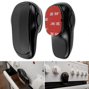 Verrous de S&eacute;curit&eacute; pour le Four, 2 pi&egrave;ces, Noire, S&eacute;curit&eacute; des Enfants dans la Cuisine, Verrous adh&eacute;sifs r&eacute;sistants &agrave; la Chaleur, Bloque Four pour Enfants, B&eacute;b&eacute;, pour le Lave-linge et le Micro-ondes (Your Day Mate, neuf)