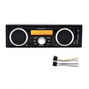 Autoradio avec Bluetooth int&eacute;gr&eacute; 2 Haut-parleurs Lecture Audio 1 autoradio Din Lecteur Audio MP3 Bluetooth Mains Libres St&eacute;r&eacute;o FM Prend en Charge USB SD AUX (WEPARTICULAR, neuf)