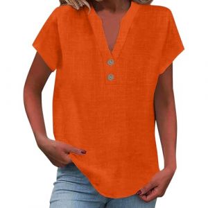 Ma Commande en Cours Tee Shirt Femme Strass Chemisier Noir Manches Courtes Blouse Grande Taille Fluide Tunique Marron Sport Long Blanc Manche Courte Chemisette Blanche Bicolore T Enceinte (Uwdiohq, neuf)