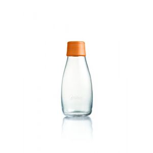 Retap ApS Petite Bouteille d'eau en Verre Borosilicate de 0,3 Litre - Orange (Pablo Fúster Cavestany, neuf)