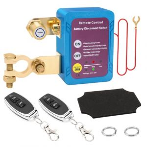 Disjoncteur de Batterie T&eacute;l&eacute;command&eacute; Sans fil, 12V 240A Interrupteur d'arr&ecirc;t Automatique Coupe Circuit Voiture Interrupteur Batterie pour Voiture Camping-car, Camion, Caravane, Bateau (妙克斯商贸, neuf)