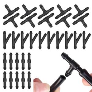 30 raccords de tuyau d'essuie-glace, kit de tuyau de lave-glace, raccord de tuyau de lave-glace pour voiture (ZHONGQIAN DE DIAN, neuf)