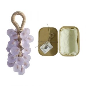 Savon d&eacute;coratif &agrave; suspendre fabriqu&eacute; &agrave; la main avec des huiles de base v&eacute;g&eacute;tales - Nettoyant doux pour tous les types de peau - Savon d&eacute;coratif &agrave; suspendre pour &eacute;vier de douche et &eacute;conomiser de (Cuawana, neuf)