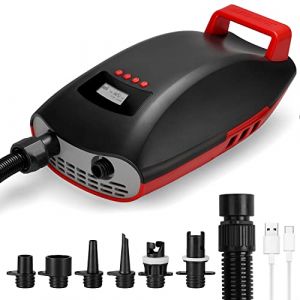 Swonder Seawolf Pompe Électrique pour Paddle Gonflable – Batterie 9000mAh, 2X Plus Rapide, 20 PSI, Double Cylindre, Double Étape, Système de Refroidissement Actif pour Sup, Kayak, Canoë (Esupreme, neuf)