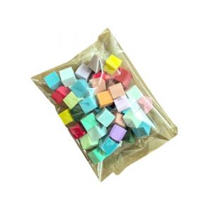 Lot de 50/100 &eacute;ponges douces pour ongles en salon et maison Blanc/color&eacute; 50/100 pi&egrave;ces Auras (LINLINOK, neuf)