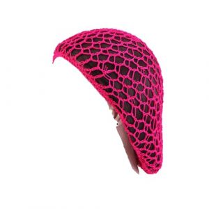 AMateschitz Lot de 2 filets &agrave; cheveux en maille au crochet pour femme - Bonnet tubulaire tricot&eacute; - Bonnet de sommeil pour femme, Rose #2., taille unique (ZDMYS, neuf)