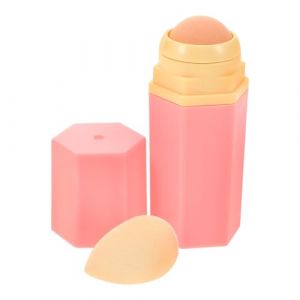 FRCOLOR Boule absorbant l'huile de pierre volcanique bouton de fournaise à gaz boule polie boule creuse rouleau absorbant l'huile rouleau de visage en pierre volcanique Plastique rose (Laners, neuf)