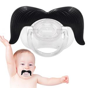 komsoup Sucette Nouveau-né | Sucettes drôles pour 0-6 Mois | Sucette Moustache, Dents Binky, Sucettes Cadeaux pour Garçons Filles (Komsoup, neuf)
