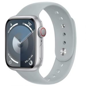DMVEIMAL pour Bracelet Apple Watch SE 44mm 40mm/Ultra/2 49mm/Serie 7-8-9 45mm 41mm/Serie 6-5-4 40mm 44mm/Serie 3 38mm 42mm Homme/Femme,Sport Bracelet Silicone Doux pour iWatch Serie 2 1 SE-2 (Yunjiantech, neuf)