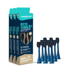 happybrush® Brossettes pour Brosse à dents électriques, Pack De 9 Unités durables pour brosse à dents électrique sonique Eco VIBE 3-3x3 (Happybrush, neuf)