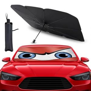 Pare Soleil Voiture Pare Brise Avant 140 x 80 cm. Parapluie Soleil SUV et Camion Pare-soleils pour Pare-Brise Avant Auto résistant aux UV avec revêtement en Titane (ACTIVOTEX, neuf)