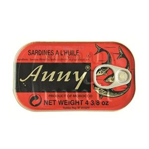 Lot de 3 Bo&icirc;tes de Sardines &agrave; l&rsquo;Huile &ndash; Anny 125 g | Sp&eacute;cialit&eacute; de la Cuisine Africaine (KISS AFRICA, neuf)