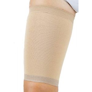 MANIFATTURA BERNINA Saniform 4017 (taille 5) - Manchon de Compression Cuisse Bandage de cuisse pour hommes et femmes en tissu mono-extensif (MANIFATTURA BERNINA, neuf)