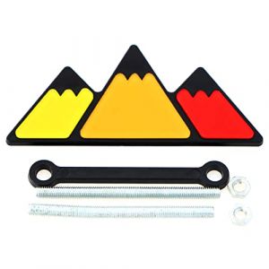 Embl&egrave;me d&eacute;coratif de rechange pour Toyota 4Runner Tundra Sequoia Rav4 Highlander Tacoma Mat&eacute;riau ext&eacute;rieur Installation facile &agrave; visser Am&eacute;liore l'apparence du v&eacute;hicule (hanzete, neuf)