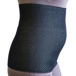 BODYPERFECT Ceinture lombaire chauffante Laine Abdominale Homme Femme Gaine ventre plat XS-NOIR (BODYPERFECT, neuf)