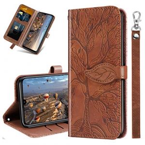 MRSTER Coque pour Samsung Galaxy Note 20 Ultra Rabat &Eacute;tui, Samsung Note 20 Ultra Protection Housse en Cuir PU, Coques Portefeuille pour Samsung Galaxy Note20 Ultra 4G/ 5G. RX2 Tree Brown (MRSTER, neuf)