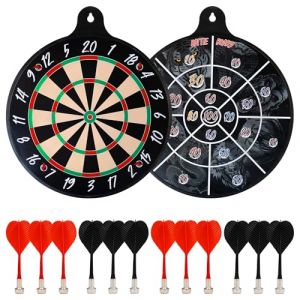 Ruthless | Planche de combat | Jeu de fl&eacute;chettes familial double face | Magn&eacute;tique | Comprend 4 jeux de fl&eacute;chettes magn&eacute;tiques. (Darts Corner, neuf)