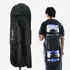 QOPET Sac à Dos en Oxford 900D Épaissi pour Skateboard, Étanche et Pliable pour Skateboard Électrique (QOPET, neuf)