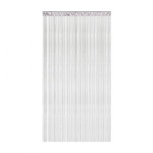 Victoria M. Leonora Rideau De Porte À Fils, Anti-Insectes, avec Tunnel Coulissant, Lavable, Raccourcissable, 100 x 245 cm, Gris Clair, Pack de 2 (Jalousiescout Shop, neuf)