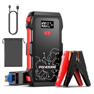 PGNOOGE 26800mAh 6000A Démarreur de Voiture, Booster de Batterie 12V pour Moteurs jusqu'à 10L Diesel et Tous Essence, Start Booster Batterie Vehicule (FOWAWU FR, neuf)