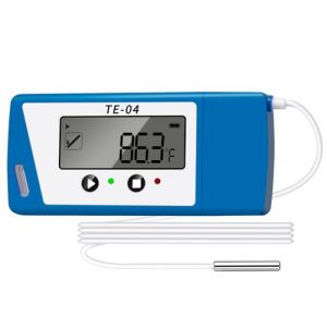 ThermElc TE-04 ET USB Enregistreur de donn&eacute;es de temp&eacute;rature, enregistreur de temp&eacute;rature avec capteur externe, rapports PDF/CSV auto, 35 000 points, moniteur de temp&eacute;rature du r&eacute;frig&eacute;rateur &agrave; vaccins (ThermTech, neuf)