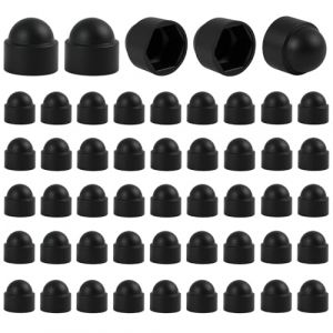 50 pcs Cache &Eacute;crou M8, Cache-&Eacute;crous M8, Capuchons de Boulons Noirs en R&eacute;sistant, &Eacute;crous Borgnes Hexagonaux, Cache Boulon D&eacute;coratif pour Machines, Mobilier, Projets Industriels (JuShangBaoseller, neuf)