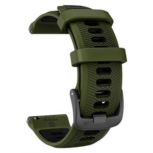 ISABAKE Bracelet Compatible avec Garmin Forerunner 255/Vivoactive 4/Venu 2/Forerunner 265 Bracelets, 22mm Silicone Sport Remplace Band pour Gear S3/Galaxy Watch 3 45mm/Huawei GT 46mm Bracelet (Isabake, neuf)
