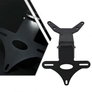 ZHUOWU T Max 560 Support de Plaque Court avec LED pour T-Max 560 Tmax560 2022 2023 2024 2025 Kit de Conversion Arri&egrave;re Noir​ (ZW-MOTOR, neuf)