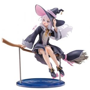 Zhongkaihua La Sorci&egrave;re Errante: Le Voyage d'Elaina Figurine la Balayeuse Mod&egrave;le Fille Anime Assise Statue en PVC Ornements 19CM (pusenele, neuf)