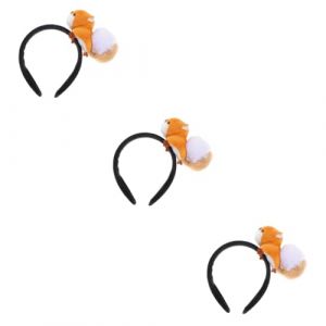 Didiseaon 3 Pièces En Peluche Écureuil Bandeau Enfants Bandeau Animaux Bandeaux Cheveux Décor Décorative Coiffure Enfants Cotillons Enfants Cheveux De Bande (Merkowski, neuf)