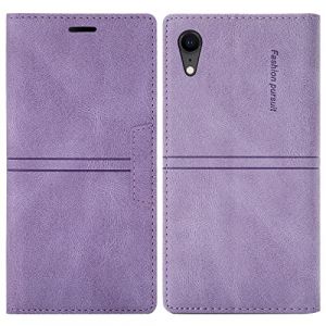 OKZone Coque iPhone XR, Etui Portefeuille iPhone XR (6,1 Pouces) [Magn&eacute;tique] TPU Antichoc Housse Cuir Premium en Cuir PU [Fentes pour Cartes] [Etui &agrave; Rabat] [Pochette de Portefeuille] (Violet) (OKZone Authorization Store, neuf)
