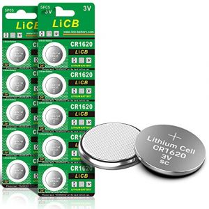 LiCB - CR1620 - Lot de 10 piles bouton au lithium - 3 V (LiCB Direct, neuf)